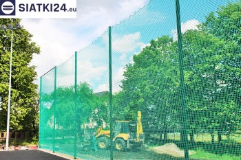 Siatki Sulejówek - Zabezpieczenie za bramkami i trybun boiska piłkarskiego dla terenów Sulejówka